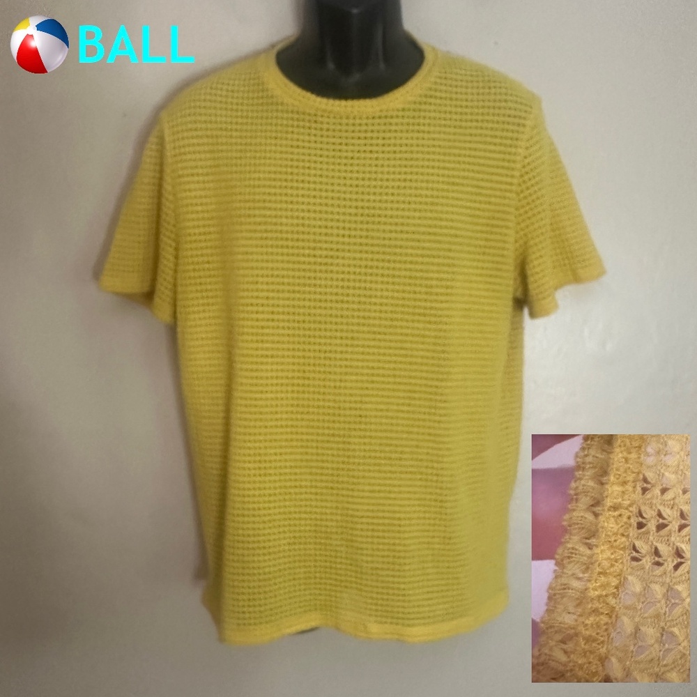 Ball Open Mesh T Shirt 23" armpit to armpit Poly cotton mesh fabric No size